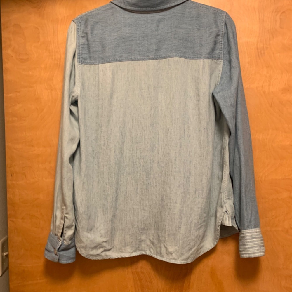 Faherty chambray patchwork shirt - Picture 2 of 2